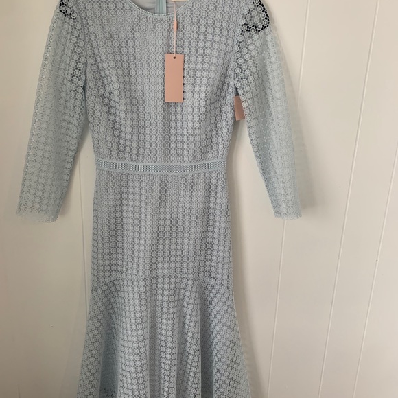 Rachel Parcell Dresses & Skirts - Rachel Parcell Light Blue Lace Midi Dress